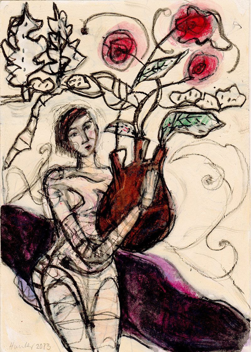 Figure with Flowers